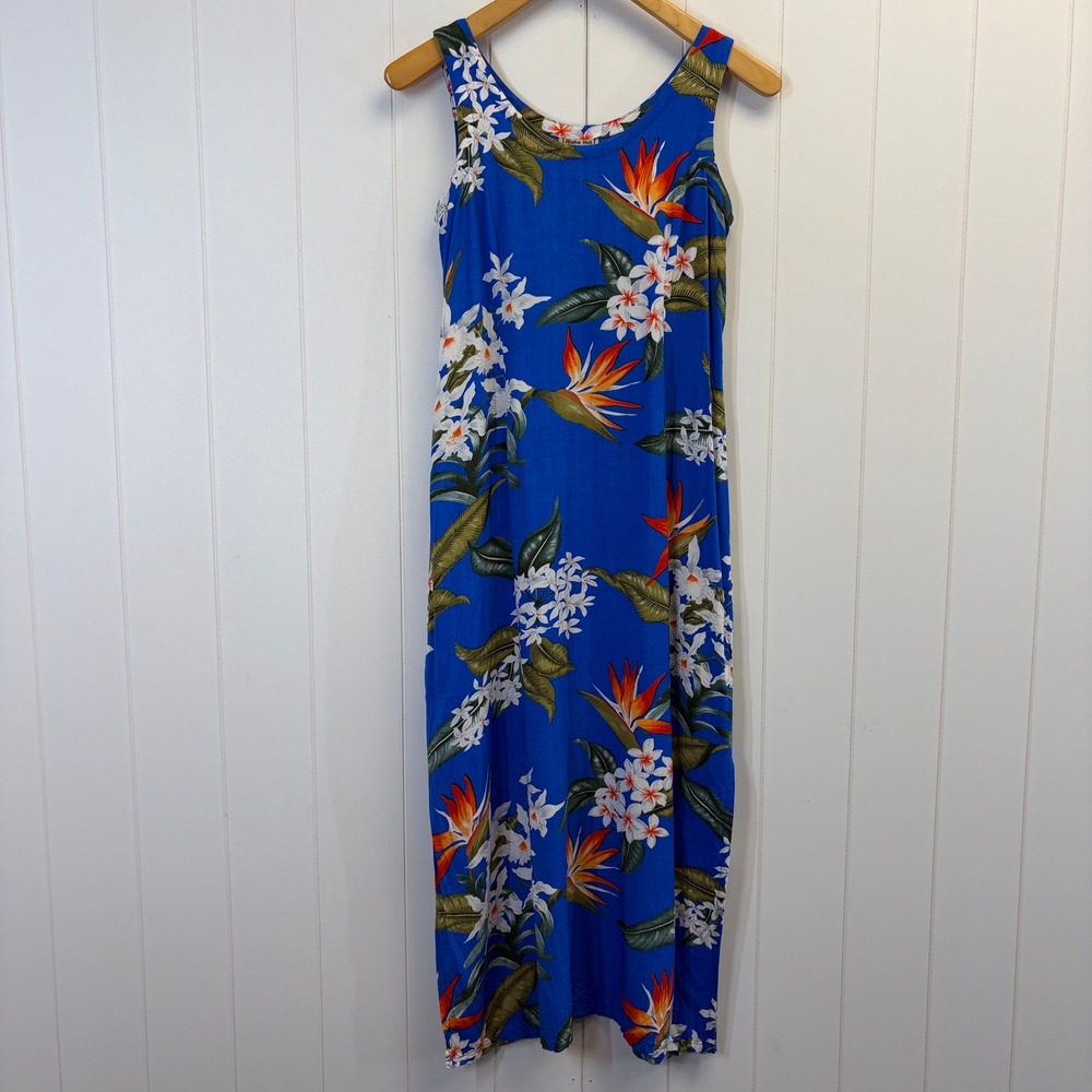 Aloha Hut Hawaii Tropical Dress Women Size S Vacation Summer Resortwear Aloha